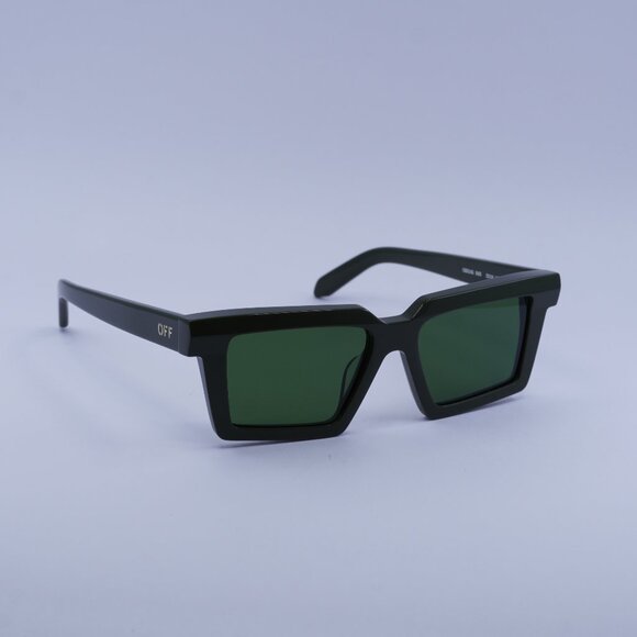 Off-White OERI142 WINDSOR 5655 Sunglasses Green Square Frame, Green Lenses - Picture 1 of 10